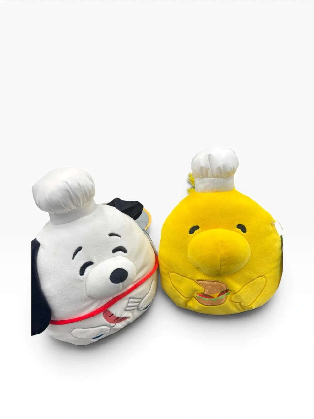 Squishmallows Peanuts Snoopy & Woodstock Chef Plush Set of 2 With Tags